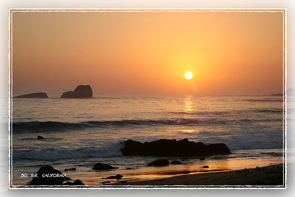 Sunset on Big Sur