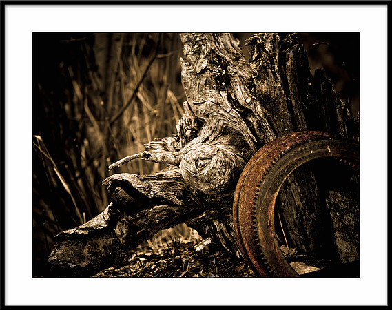 14x11 Black Framed Rusty Stuff 1